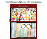 WhiteCoat Clipboard® - Red Child Life Specialist Edition